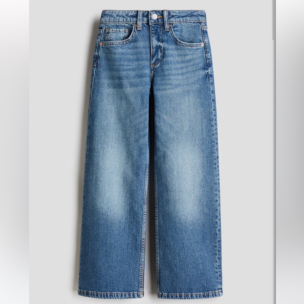 H&M Wide Leg Denim Jeans Size 8